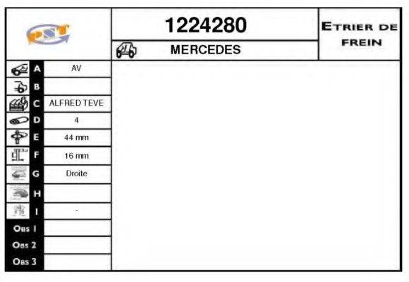 SNRA 1224280 Гальмівний супорт
