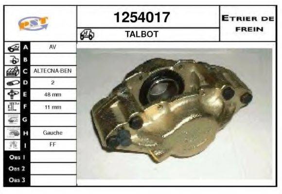 PEUGEOT 43255300 Гальмівний супорт