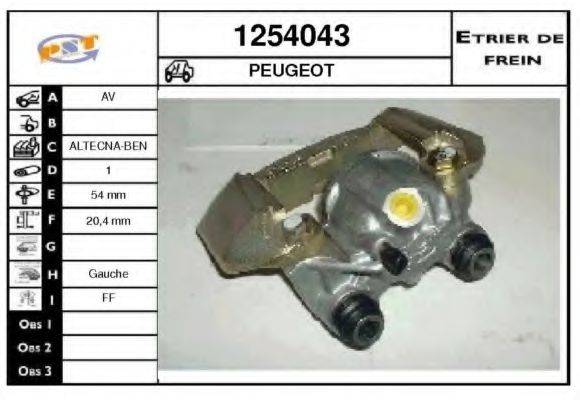 PEUGEOT 4400 77 Гальмівний супорт