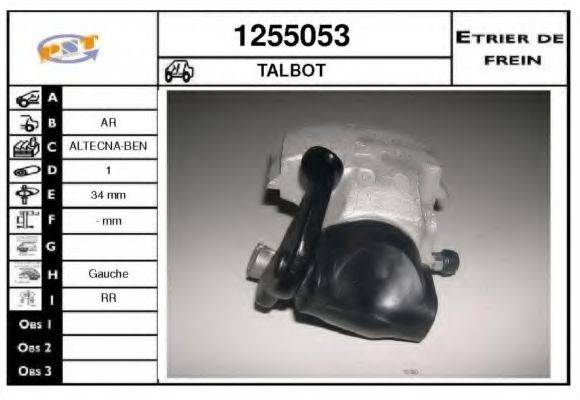 PEUGEOT 45963U Гальмівний супорт