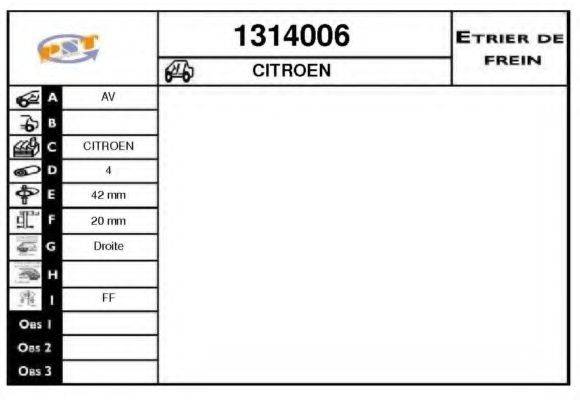 BUDWEG CALIPER 341043 Гальмівний супорт