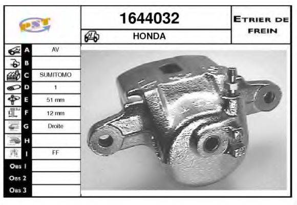 HONDA 45210-693-602 Гальмівний супорт