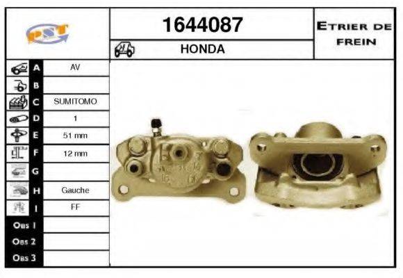 HONDA 45230663671 Гальмівний супорт