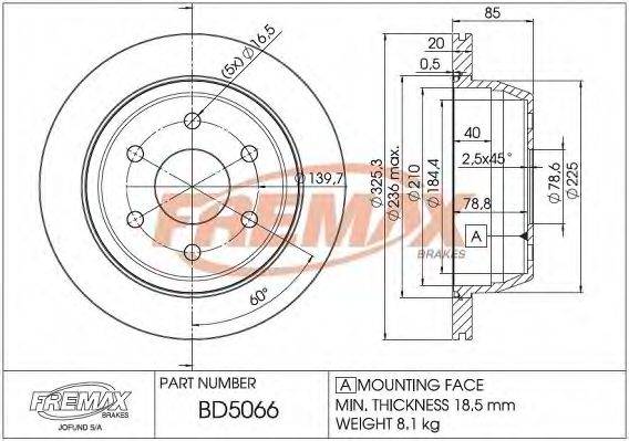CADILLAC 15712800 гальмівний диск
