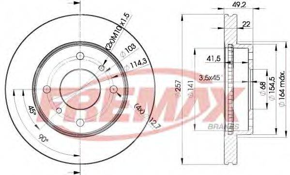 KAWE 37611 гальмівний диск