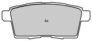 FREMAX 24545 Комплект гальмівних колодок, дискове гальмо