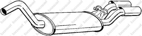 BOSAL 105127 Глушник вихлопних газів кінцевий