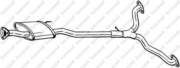 CHEVROLET 96629168 Середній глушник вихлопних газів