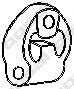MAZDA BPC240061 Кронштейн, система випуску ОГ