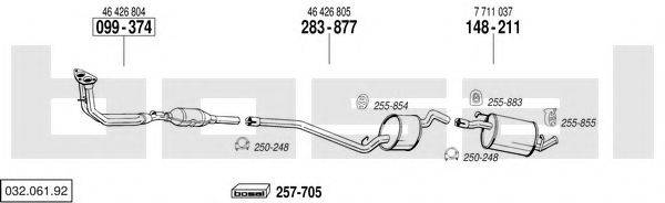 BOSAL 03206192 Система випуску ОГ