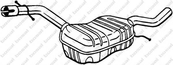 VW 1T0 253 209 T Середній глушник вихлопних газів