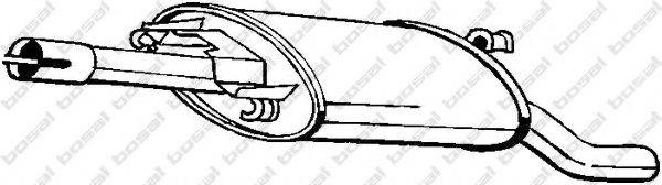 VW 191 253 609 AF Глушник вихлопних газів кінцевий