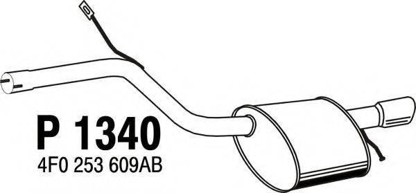 FENNO 1340 Глушник вихлопних газів кінцевий