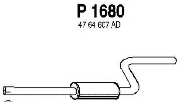 FENNO 1680 Середній глушник вихлопних газів