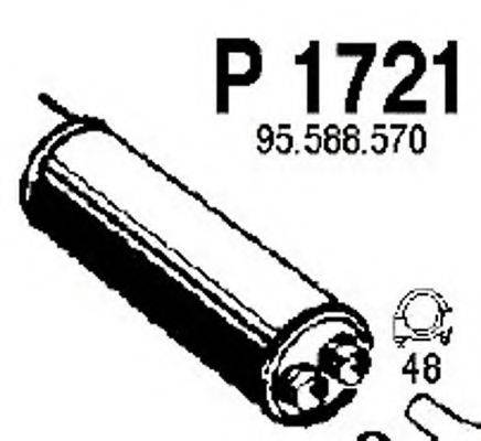 FENNO 1721 Середній глушник вихлопних газів