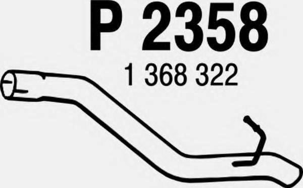 MTS 70087 Труба вихлопного газу