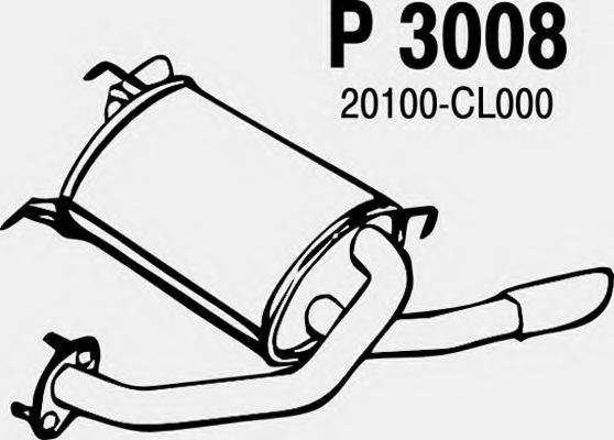 FENNO 3008 Глушник вихлопних газів кінцевий