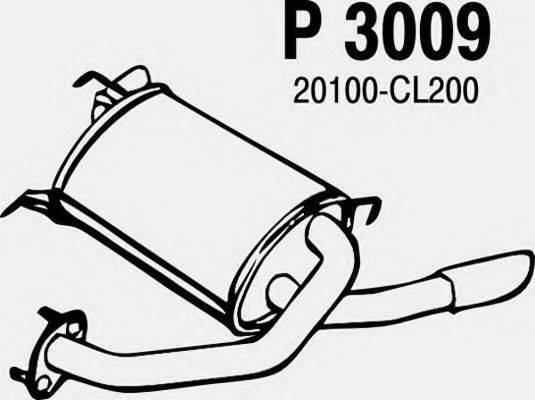 FENNO 3009 Глушник вихлопних газів кінцевий
