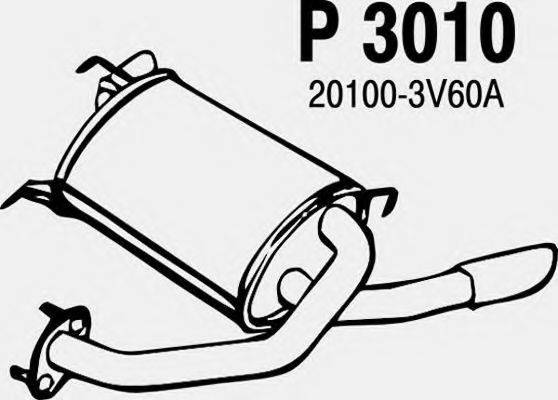 FENNO 3010 Глушник вихлопних газів кінцевий