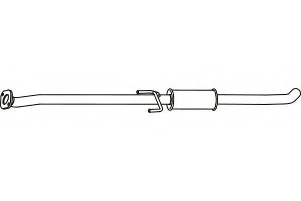 FENNO 31002 Середній глушник вихлопних газів