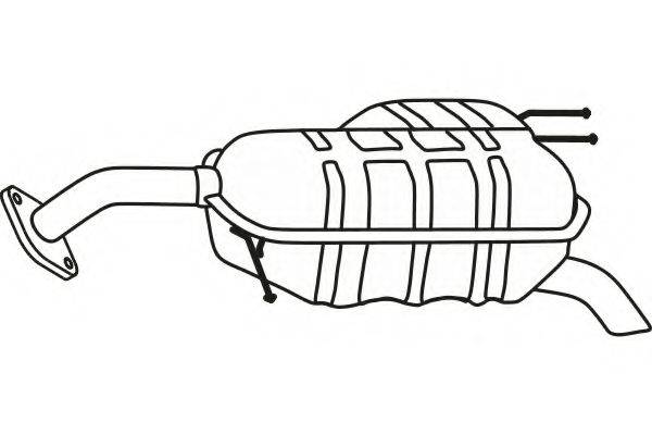 FENNO 31021 Глушник вихлопних газів кінцевий