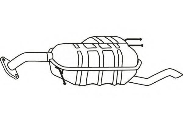 FENNO 31022 Глушник вихлопних газів кінцевий