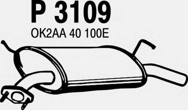 MTS 60584 Глушник вихлопних газів кінцевий