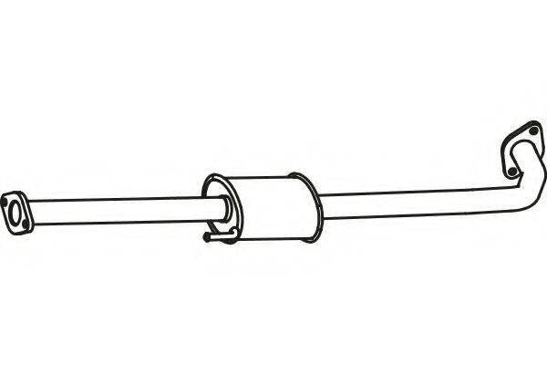 MTS 50266 Середній глушник вихлопних газів