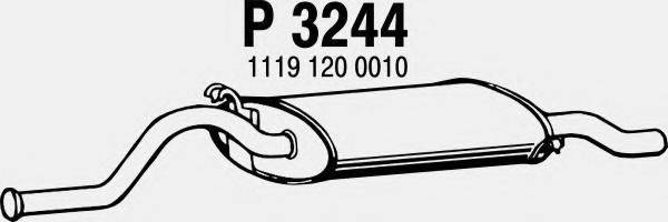 TEMOT 25 4 009 Глушник вихлопних газів кінцевий