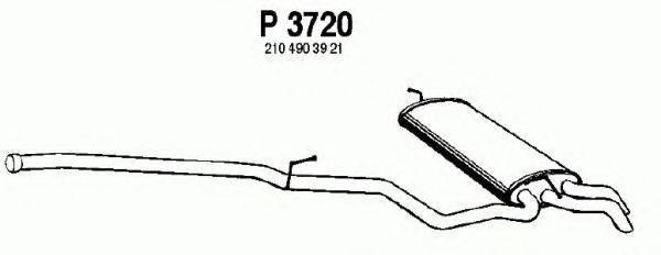 TEMOT 31 4 041 Глушник вихлопних газів кінцевий