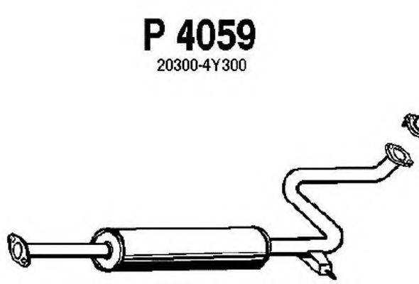 TEMOT 35 2 083 Середній глушник вихлопних газів