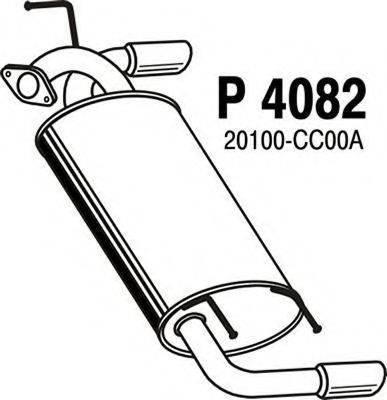 FENNO 4082 Глушник вихлопних газів кінцевий