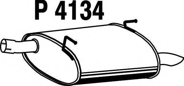 FENNO 4134 Глушник вихлопних газів кінцевий
