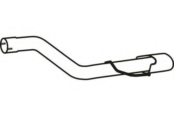 OPEL 8 85 435 Труба вихлопного газу