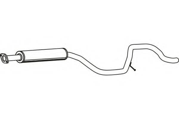 OPEL 854301 Середній глушник вихлопних газів