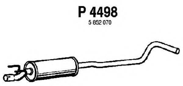 TEMOT 37 2 006 Середній глушник вихлопних газів