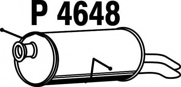 FENNO 4648 Глушник вихлопних газів кінцевий