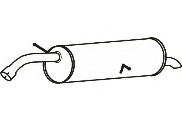 FENNO P4685 Глушник вихлопних газів кінцевий