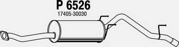 FENNO 6526 Глушник вихлопних газів кінцевий