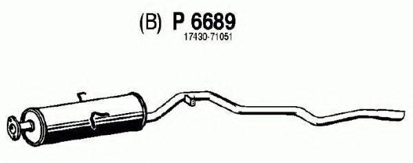 FENNO 6689 Глушник вихлопних газів кінцевий
