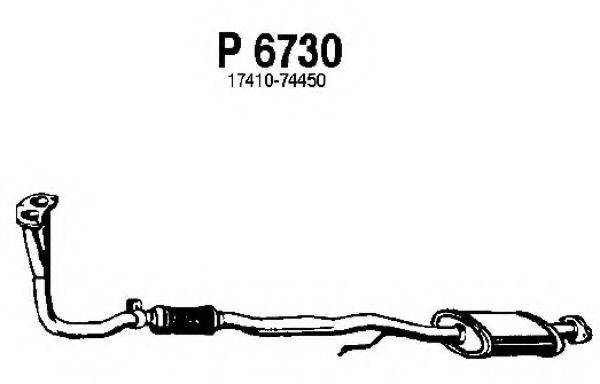 TEMOT 55 0 096 Труба вихлопного газу