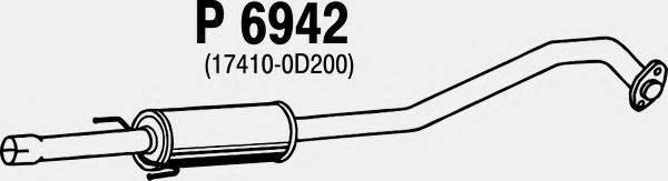 TEMOT 55 1 188 Середній глушник вихлопних газів