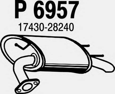TEMOT 55 4 315 Глушник вихлопних газів кінцевий