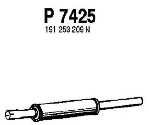 TESH 210470 Середній глушник вихлопних газів
