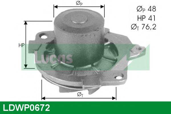 LUCAS ENGINE DRIVE LDWP0672