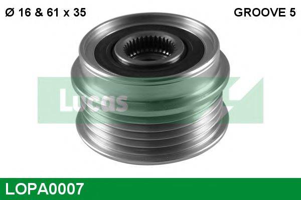 LUCAS ENGINE DRIVE IA 1246 Механізм вільного ходу генератора