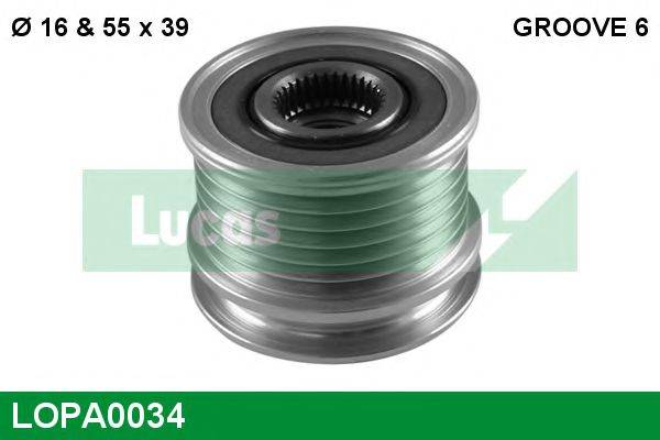 LUCAS ENGINE DRIVE 437621 Механізм вільного ходу генератора