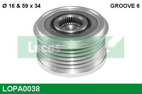 LUCAS ENGINE DRIVE 5705AS Механізм вільного ходу генератора