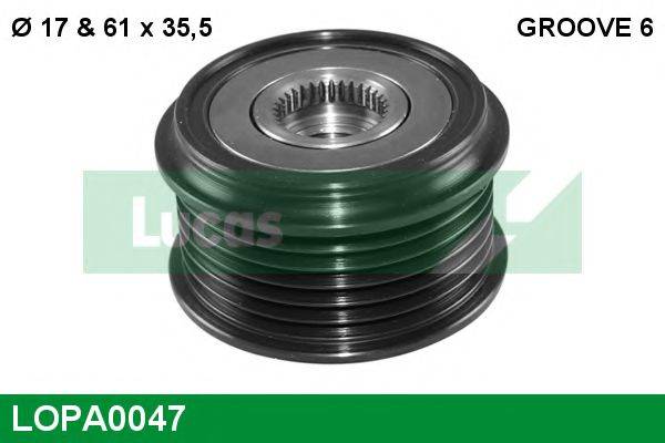 LUCAS ENGINE DRIVE 6321743 Механізм вільного ходу генератора