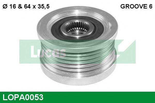 LUCAS ENGINE DRIVE 02131-9310 Механізм вільного ходу генератора